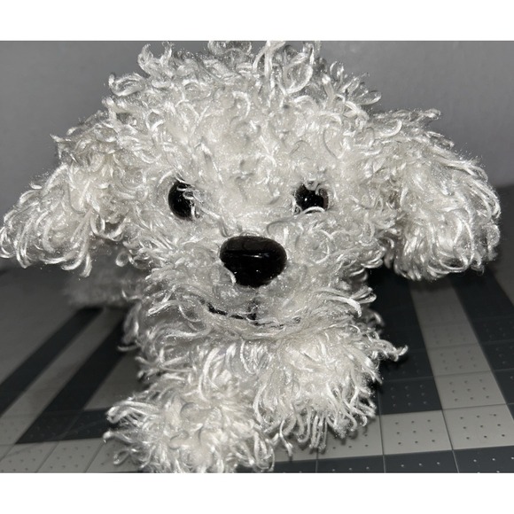 Barbie Plush Dog Light Up Nose Barking Sneezing 2011 Mattel White Pink Collar - Picture 12 of 16